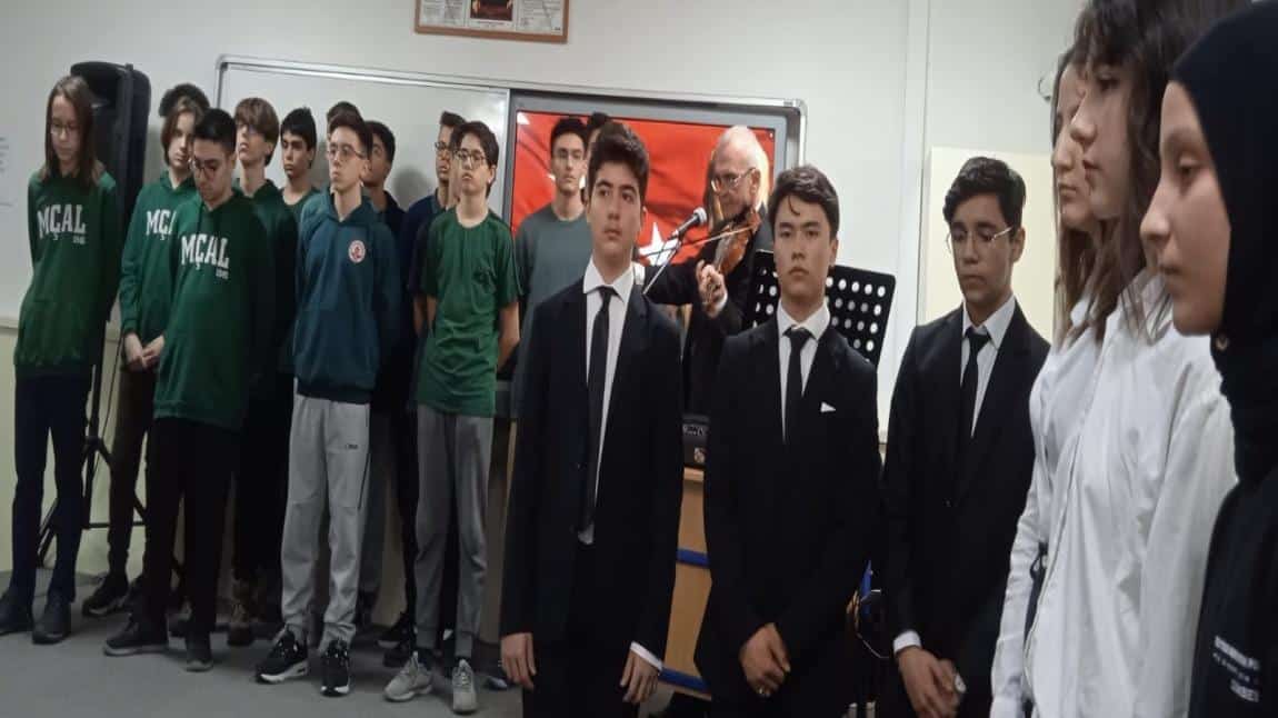 Merkez Çanakkale Anadolu Lisesi Tarafından 12 Mart İstiklal Marşımızın Kabülünün 103. yıl dönümü nedeniyle 